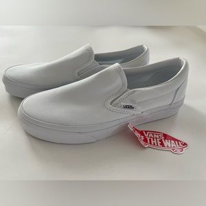 Vans White Slip On Men’s 5.5 Women’s 7.0